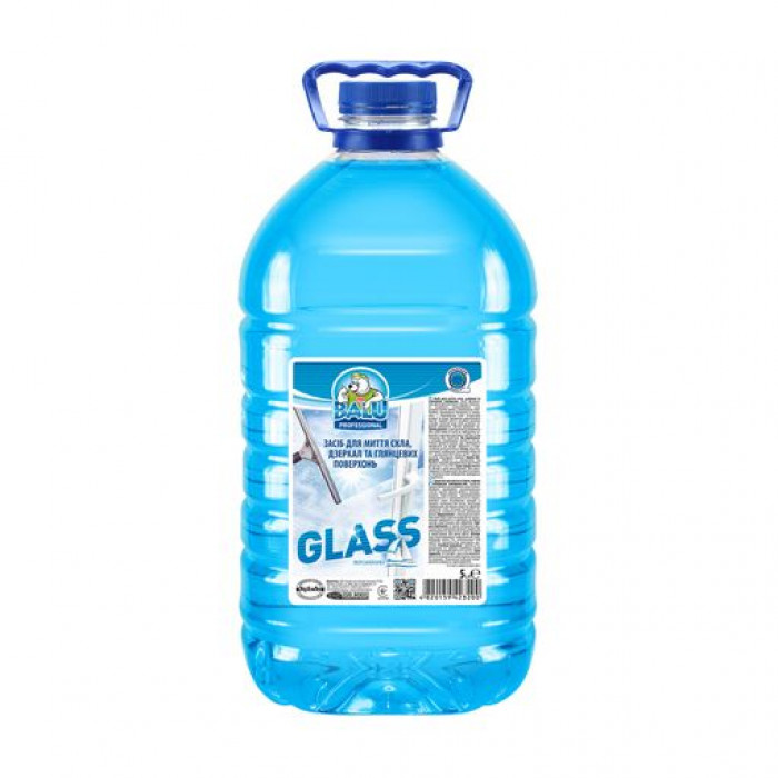 Засіб для миття скла та дзеркал BALU GLASS, 5л